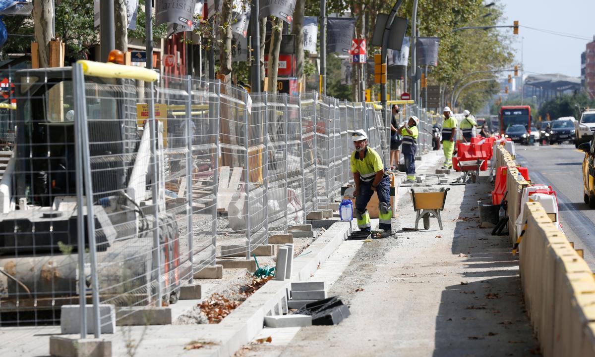 Barcelona afronta les obres per ampliar la reforma de la Meridiana fins a Felip II