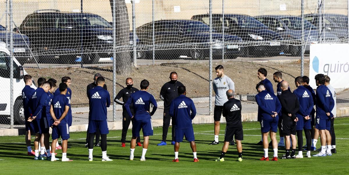 Entrenamiento del Real Zaragoza en la Ciudad Deportiva