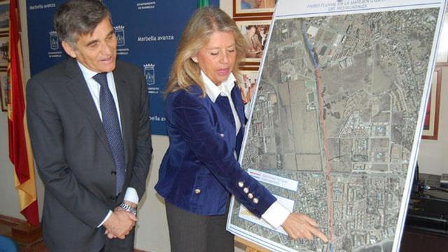 La alcaldesa presenta el paseo fluvial de Guadaiza.