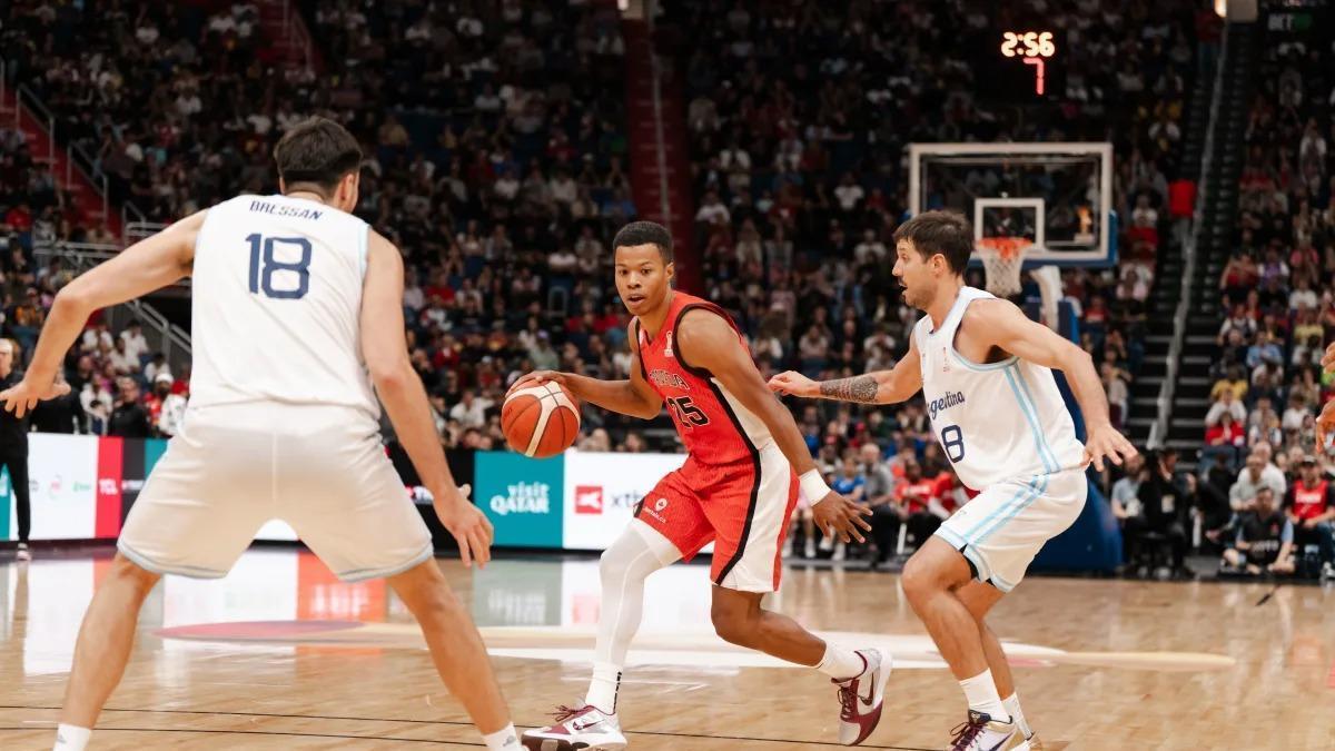 Bell-Haynes, durante el duelo ante Argentina