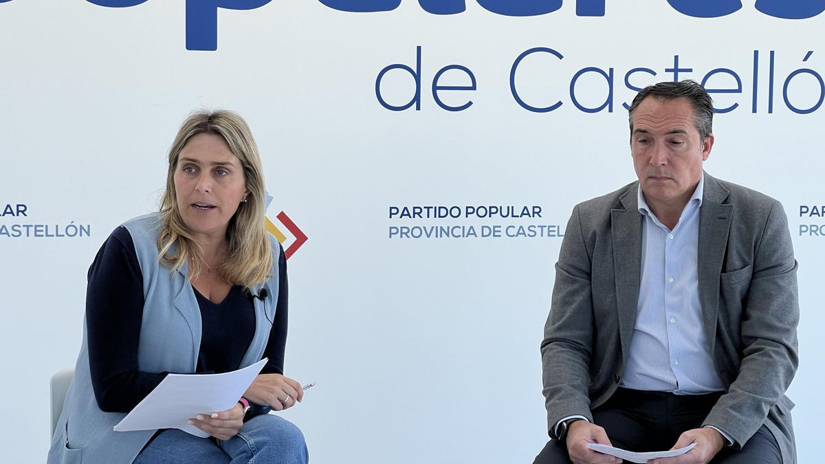 Marta Barrachina y Rubén Ibáñez, durante la rueda de prensa de este martes.