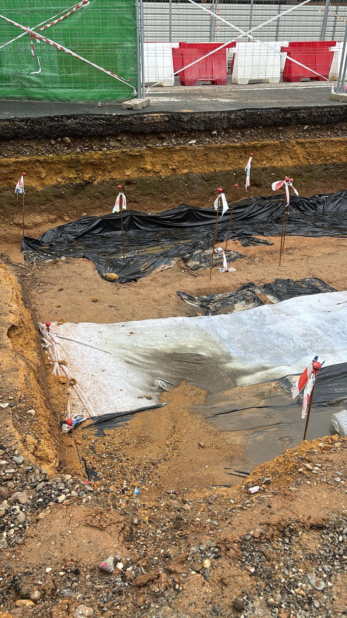 Restos arqueológicos encontrados en la avenida Doctor Fedriani durante las obras de la línea 3 del metro de Sevilla4