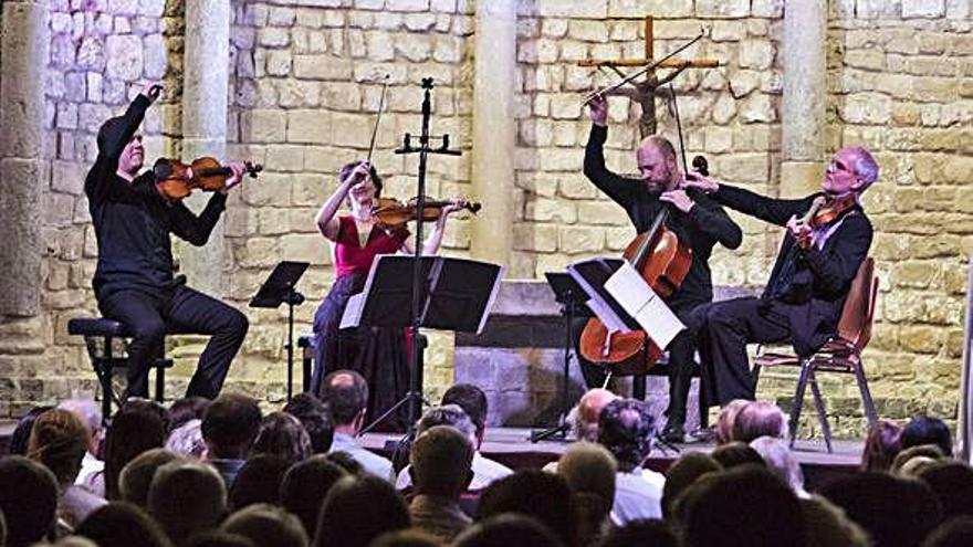 L&#039;actuació del Quartet Casals, a la Schubertíada de l&#039;any passat.