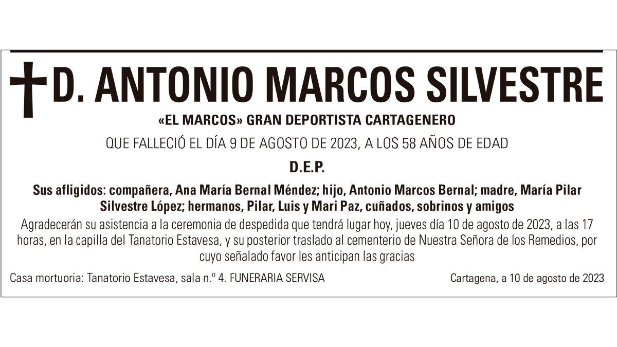 D. Antonio Marcos Silvestre