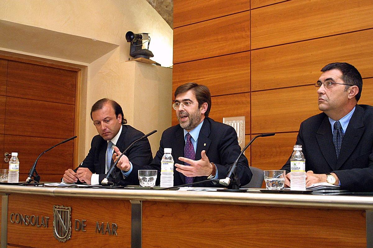 Rueda de prensa de Antich, Alomar y Mesquida sobre el levantamiento de la ecotasa Rueda de prensa de Antich, Alomar y Mesquida sobre el levantamiento de la ecotasa