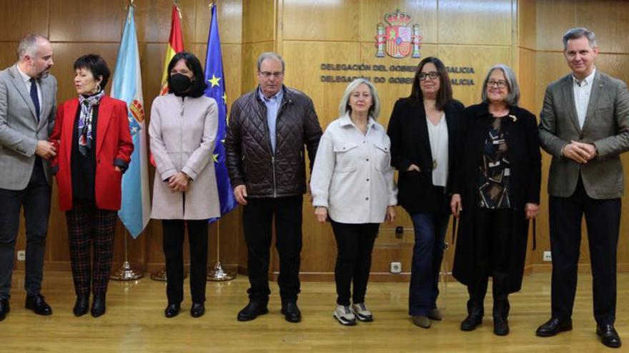 Homenajeados en la Delegación del Gobierno. |   // L. O.