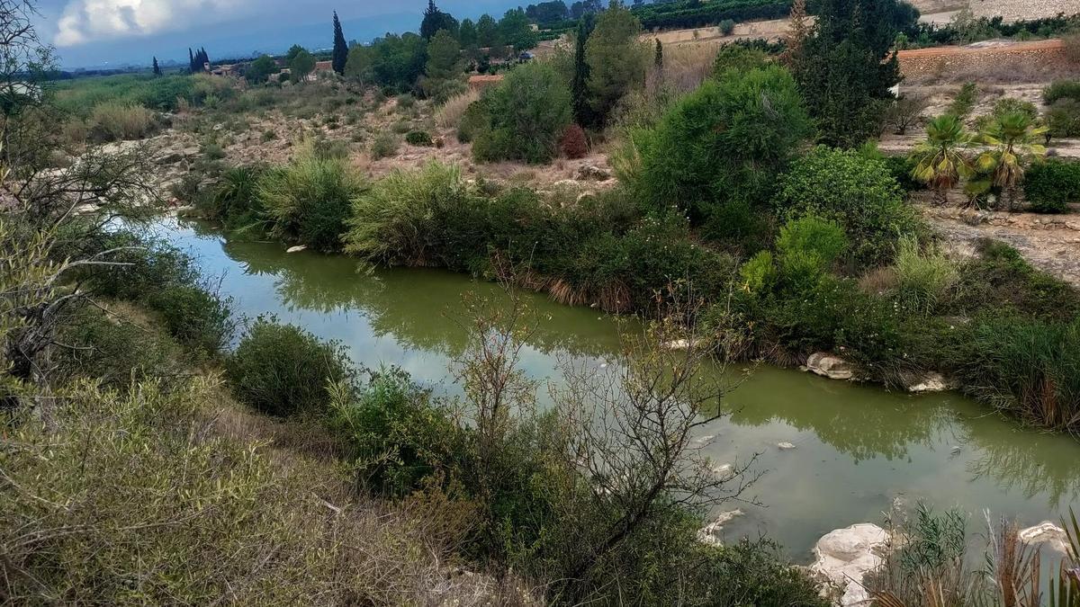 Tramo de la ruta con vistas al río Canyoles