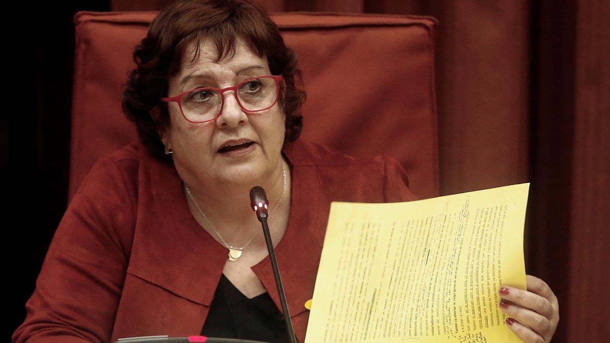 Declaraciones de Dolors Bassa en el Parlament