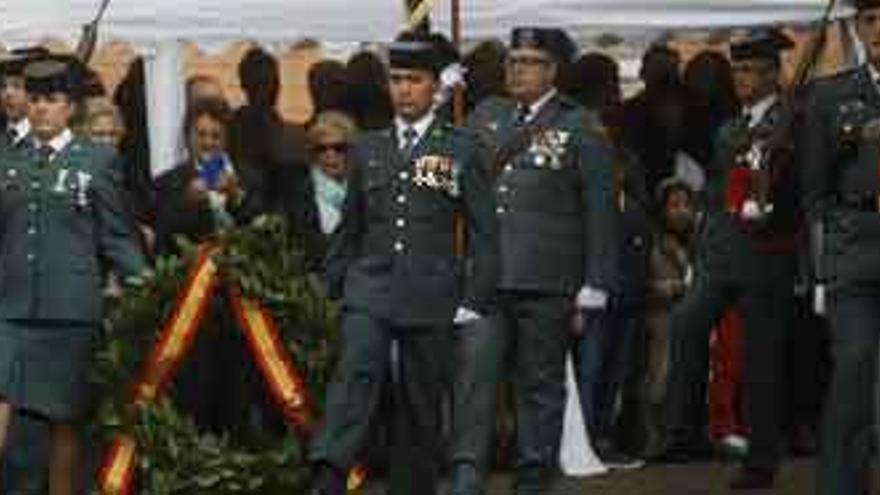 Acto de homenaje en la fiesta de la Guardia Civil de Zamora.