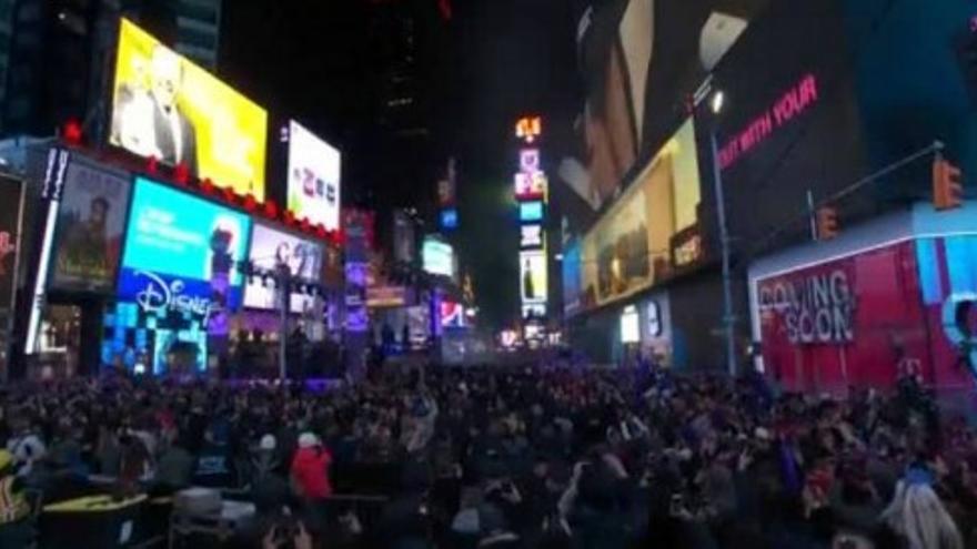 Nueva York recibe el Año Nuevo con más de un millón de personas en Times Square