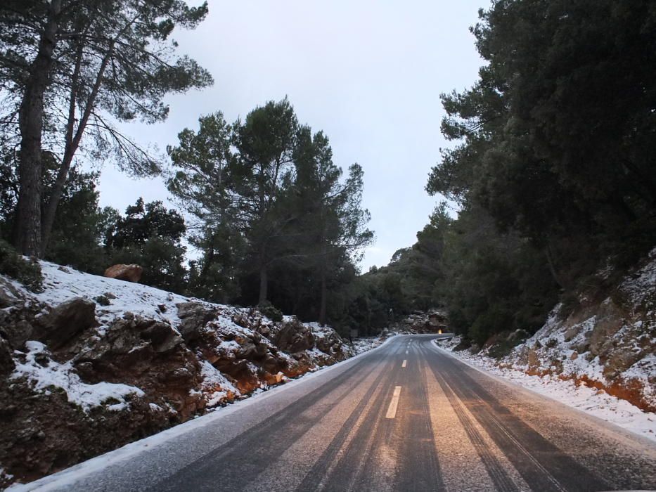 La nieve llega a Mallorca