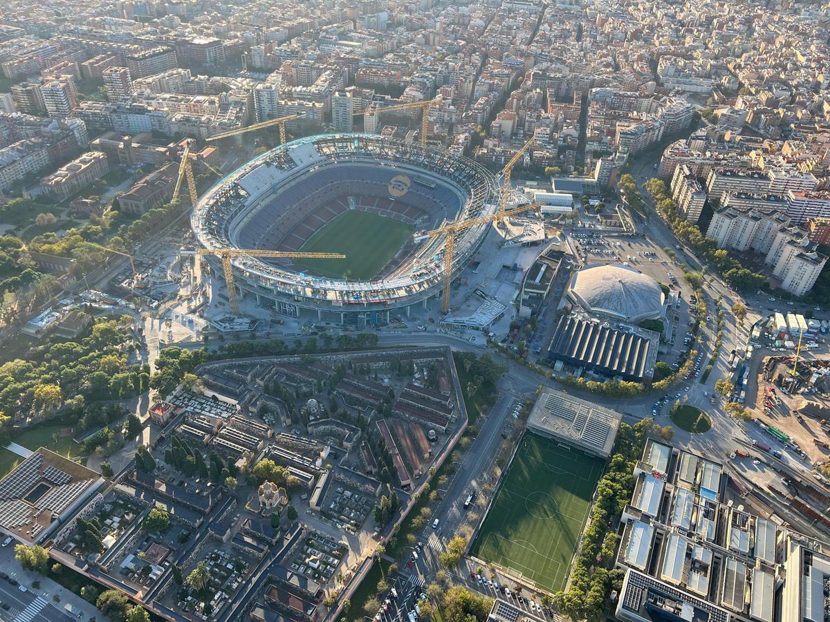 Así está el Camp Nou a siete días del estreno
