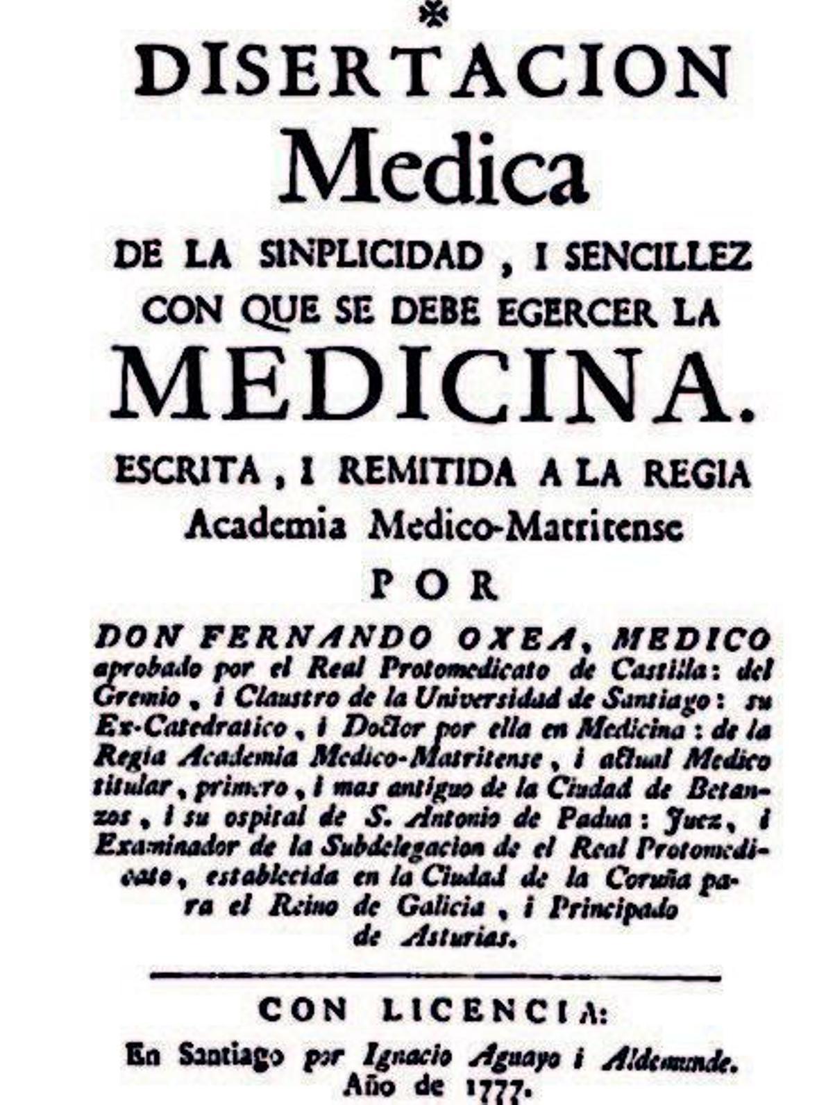Sanidade hixienista, sanadores, físicos e ciruxáns (II)