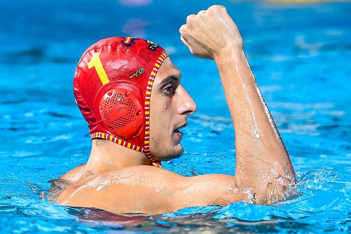 El portero de la selección española de waterpolo Unai Aguirre