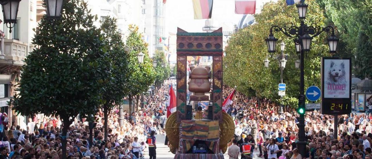 El desfile del Día de América en Asturias de este año.