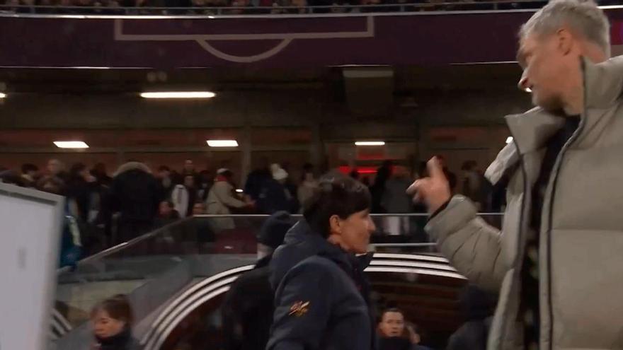 ¡Encontronazo entre Sonia Bermúdez y el seleccionador alemán tras el partido!