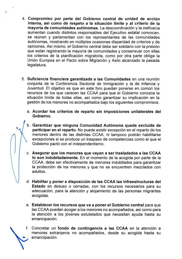 Acuerdo firmado por Núñez Feijóo y Clavijo para afrontar la crisis migratoria en Canarias