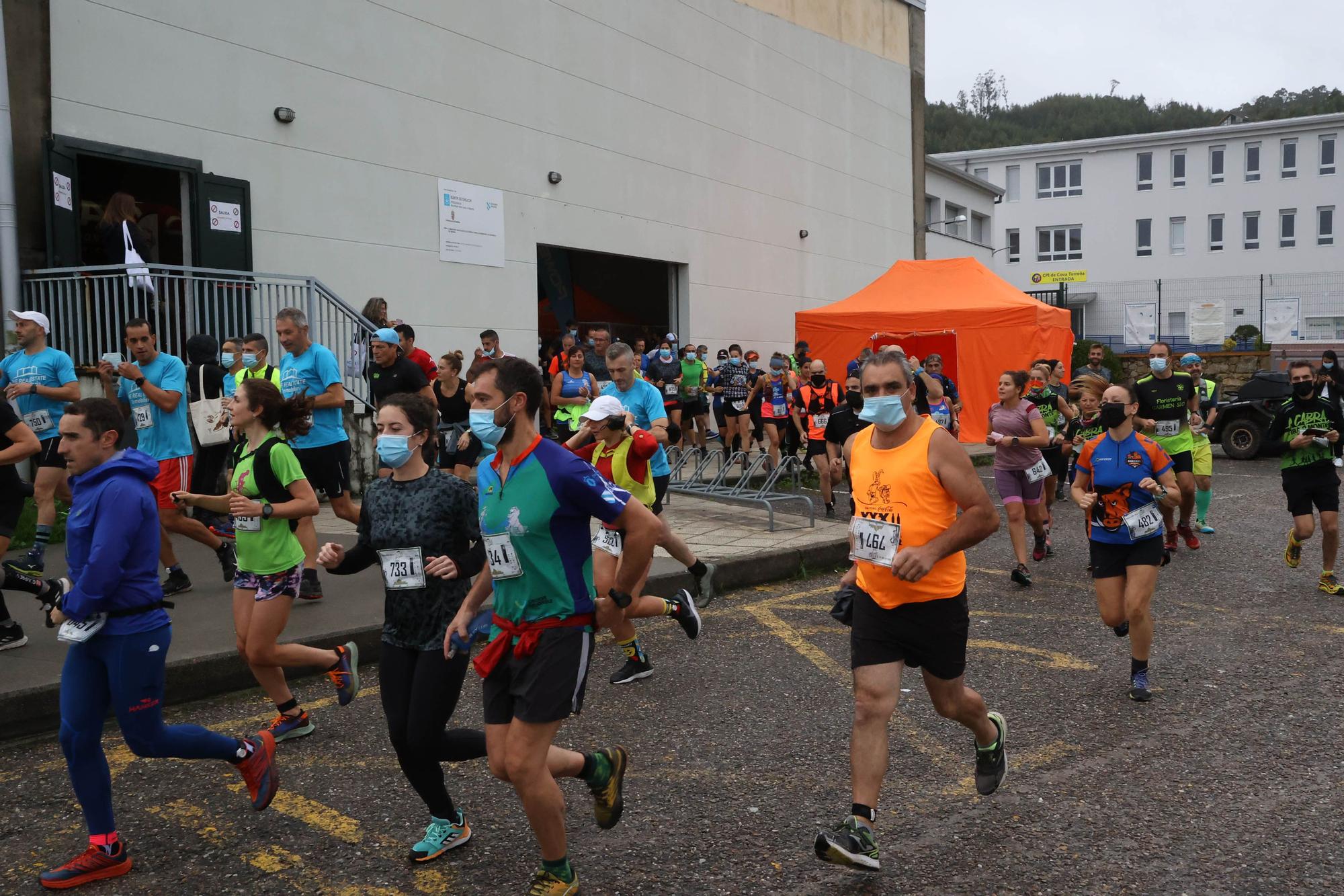 Correr contra viento, lluvia y montaña en A Groba