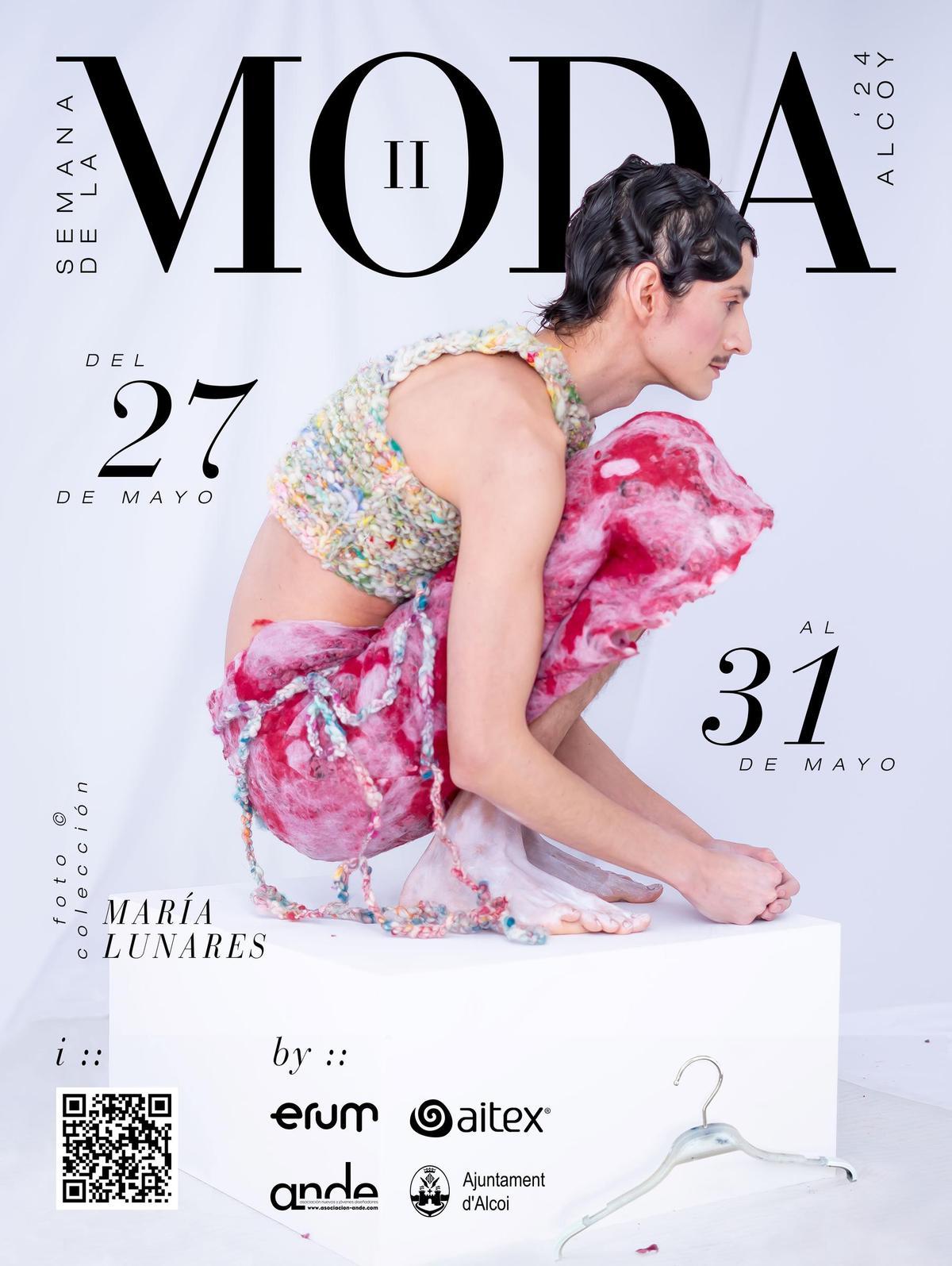 La joven diseñadora alcoyana María Llinares es la protagonista del cartel de esta edición con su colección “Back to Fashion”.