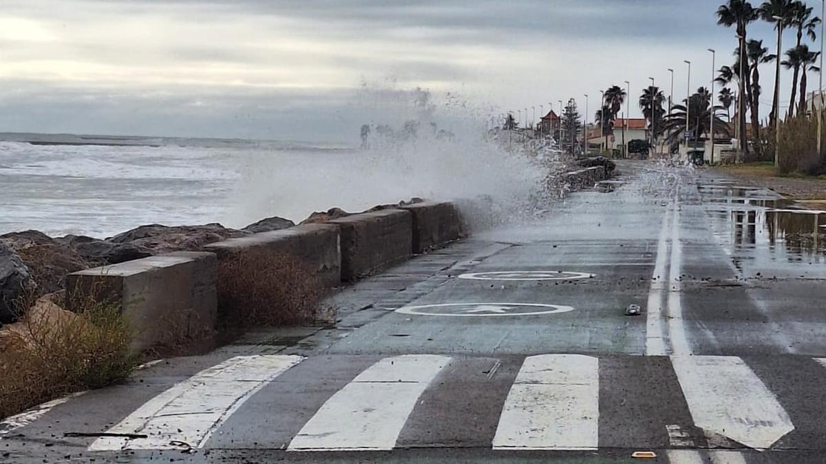 Los efectos del temporal en el litoral de Castellón