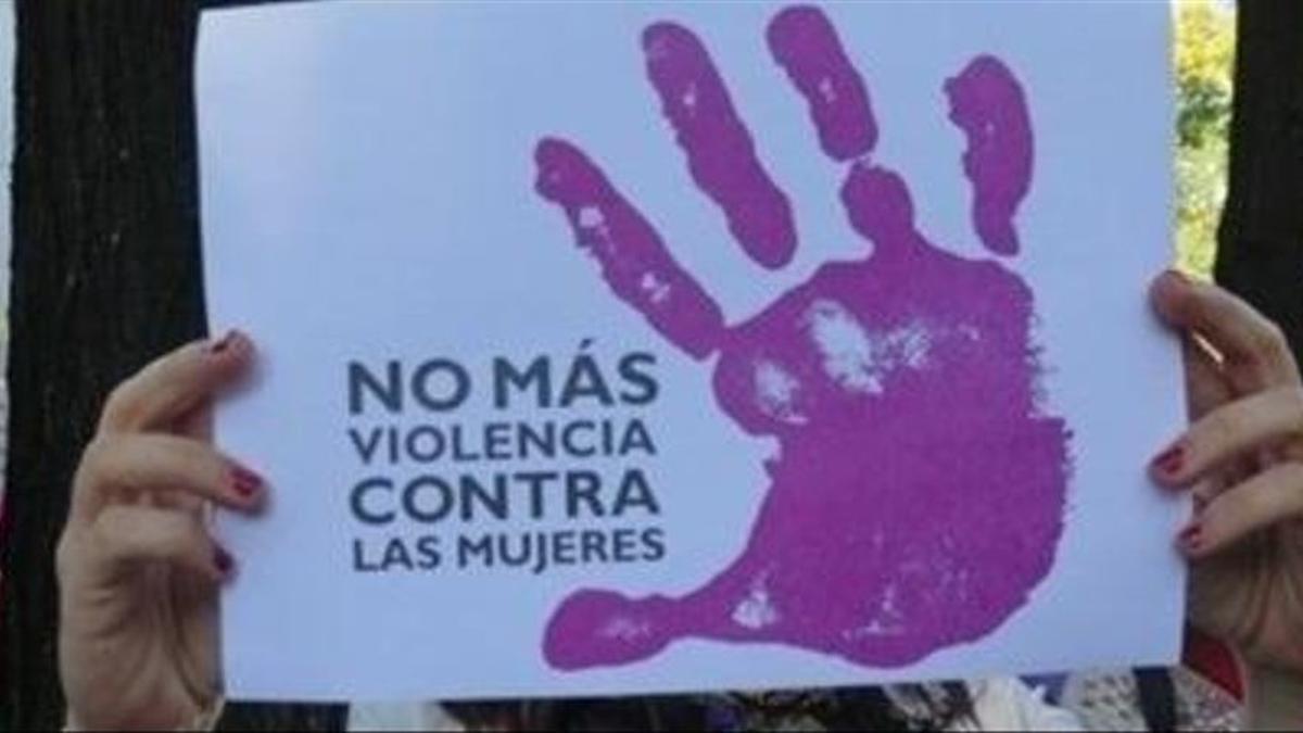 Una protesta contra a violencia de género.