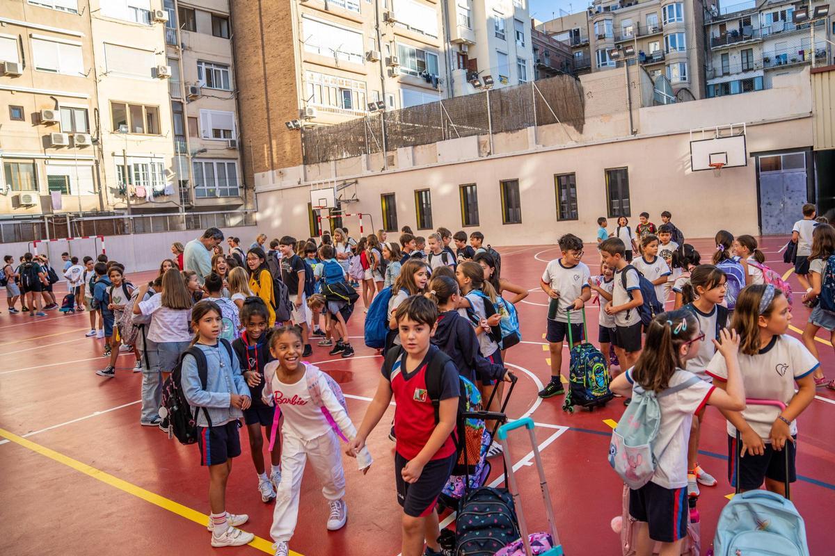 Vuelta al cole en la Escola Pia Sant Miquel de Barcelona