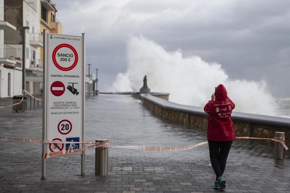 Temporal marítim a l'Escala