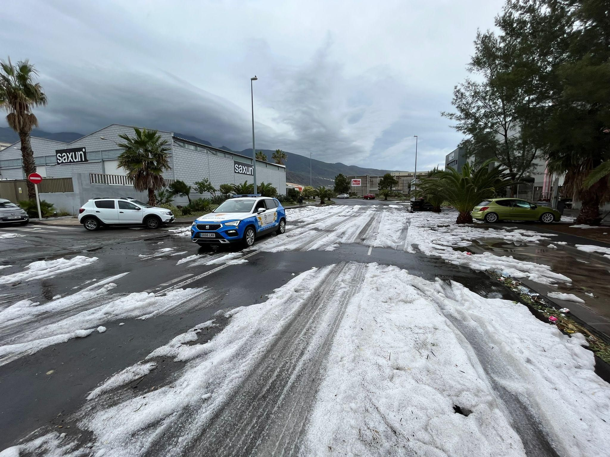 Hailstorm in Candelaria