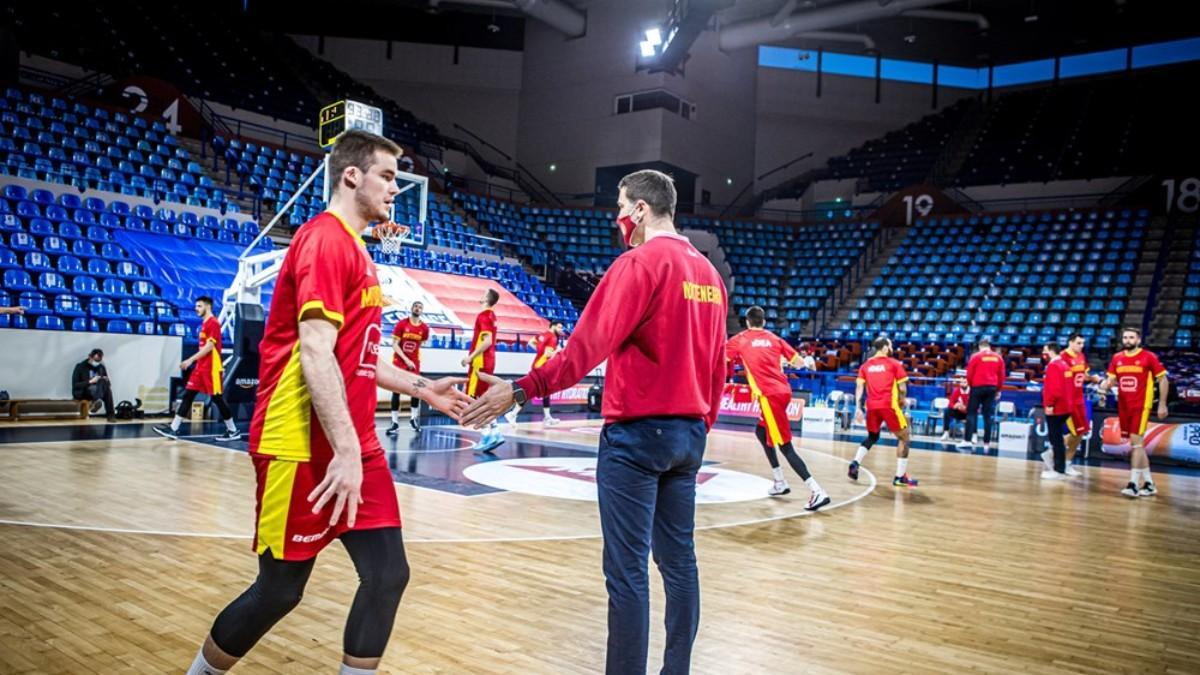 Montenegro en un entrenamiento