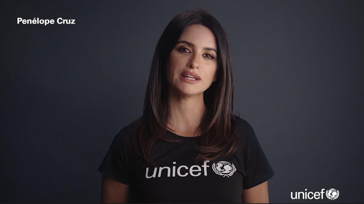 Penélope Cruz colabora con Unicef.