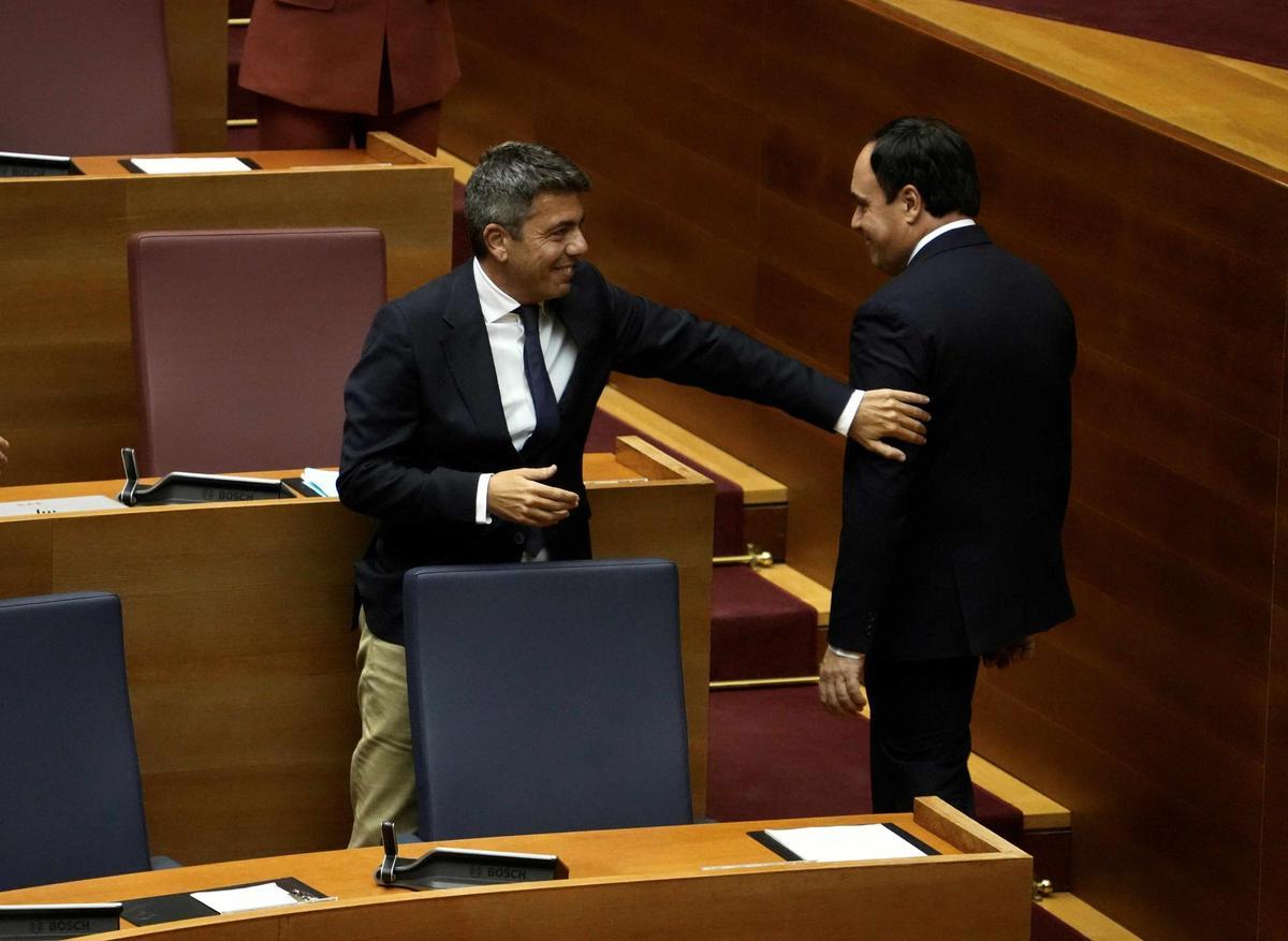 El PP nomena Mazón portaveu d’una comissió de les Corts que no es reuneix amb un extra de 8.879 euros a l’any