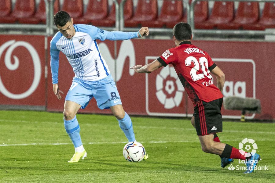 Las imágenes del CD Mirandés - Málaga CF, que cierra la 27ª jornada de LaLiga SmartBank