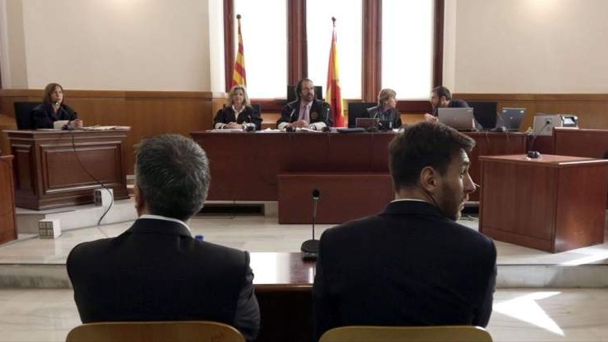 Leo Messi, durante el juicio por irregularidades fiscales.