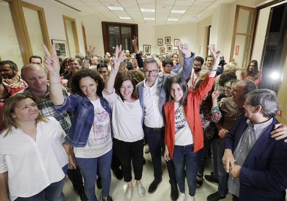 El PSOE de Baleares celebra su victoria electoral