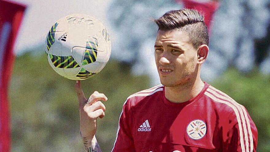 Sanabria, en la concentración de la selección de Paraguay.