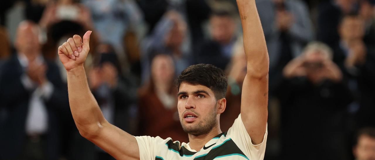 Roland Garros: Tommy Pau - Carlos Alcaraz, en imágenes