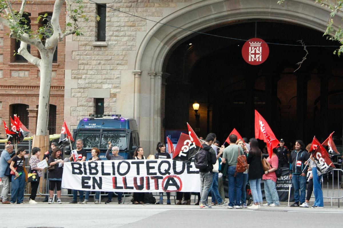 La huelga de los bibliotecarios de Barcelona