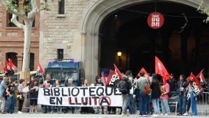 La huelga de los bibliotecarios de Barcelona