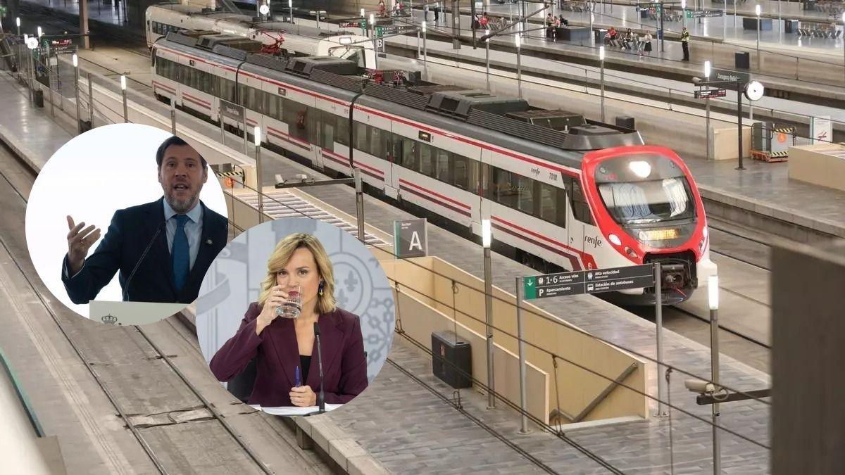 Un cercanías en la estación Delicias de Zaragoza.