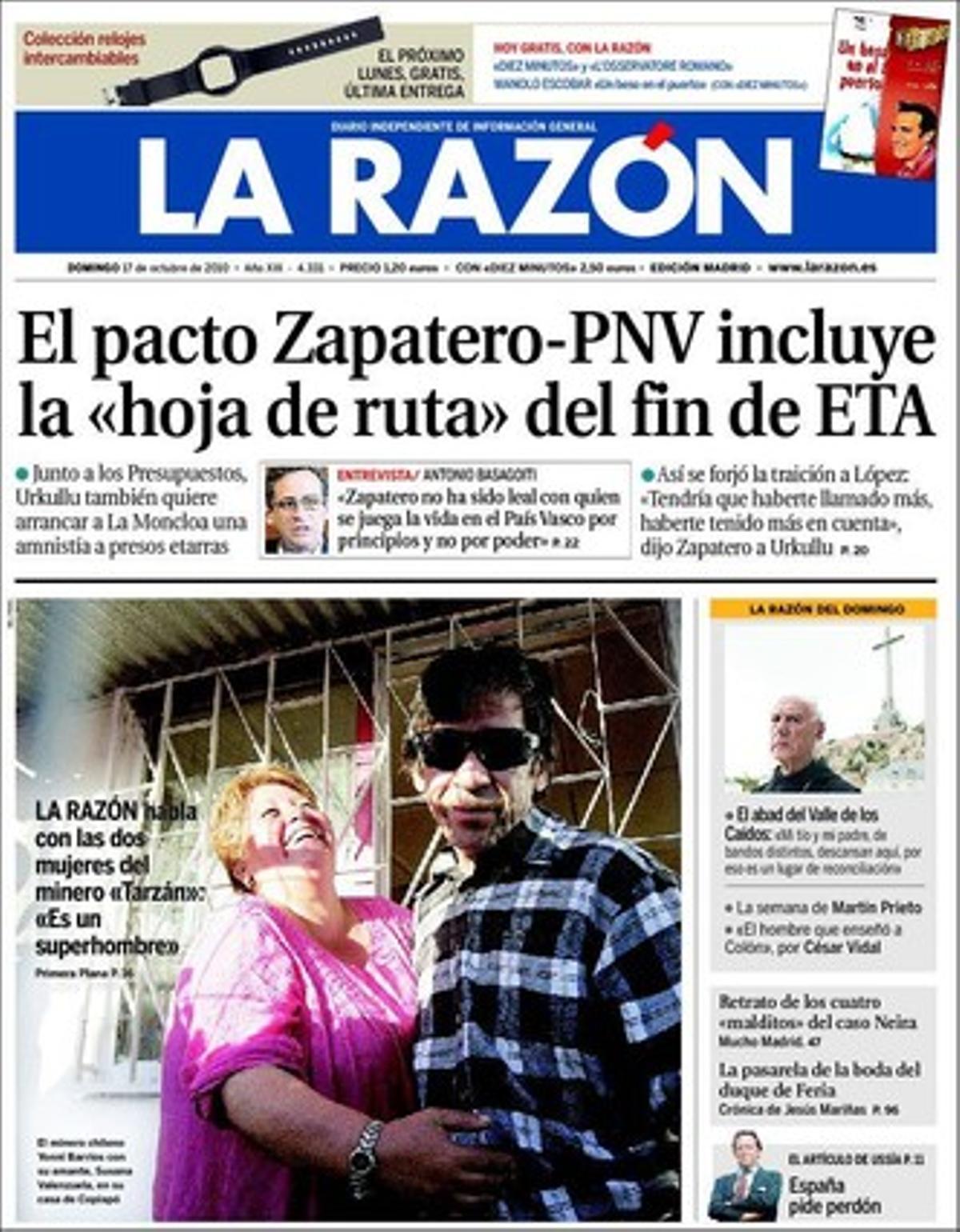 ’La Razón’, 17/10/2010.