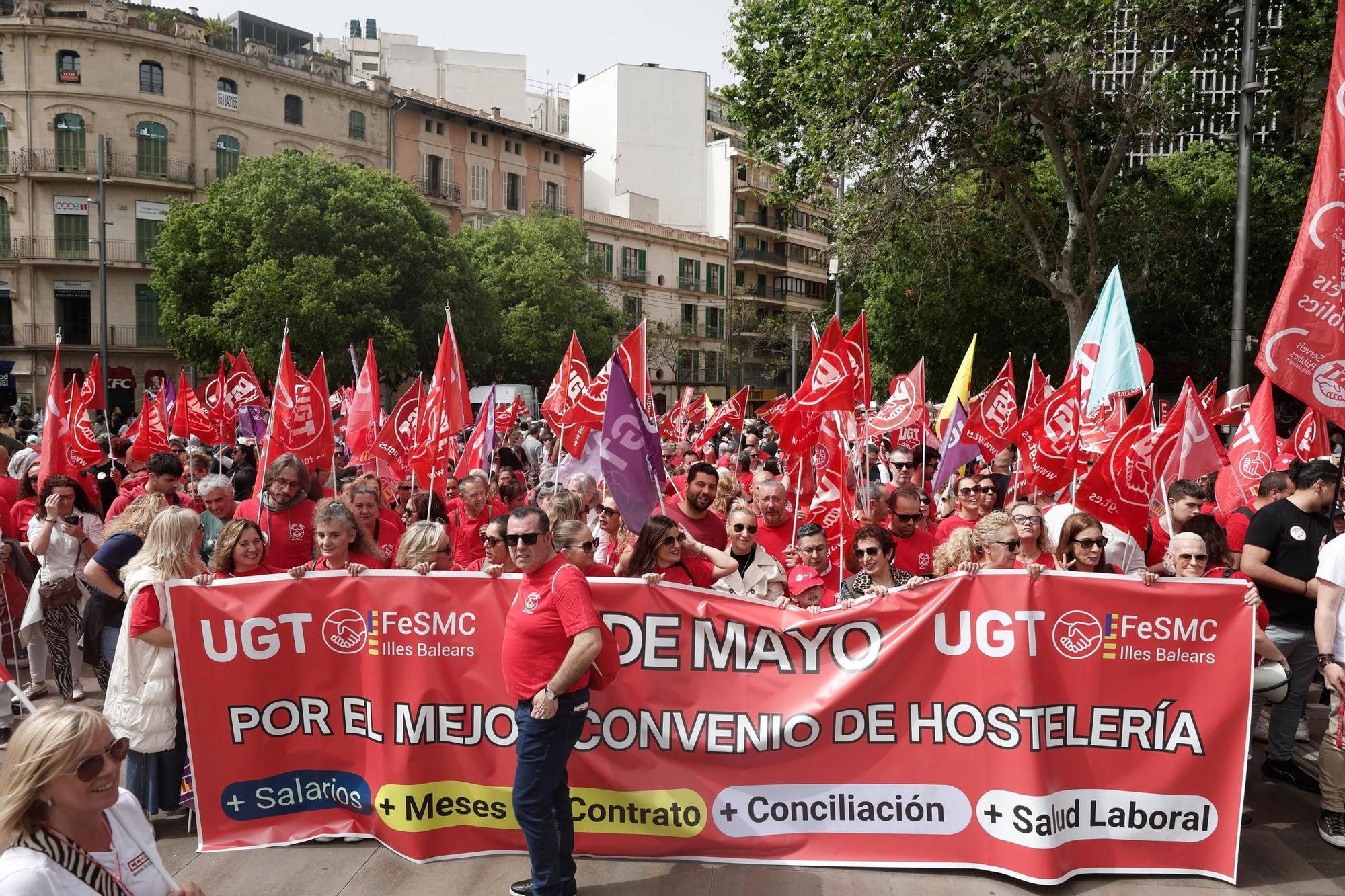 Manifestación del Día del Trabajador en Palma