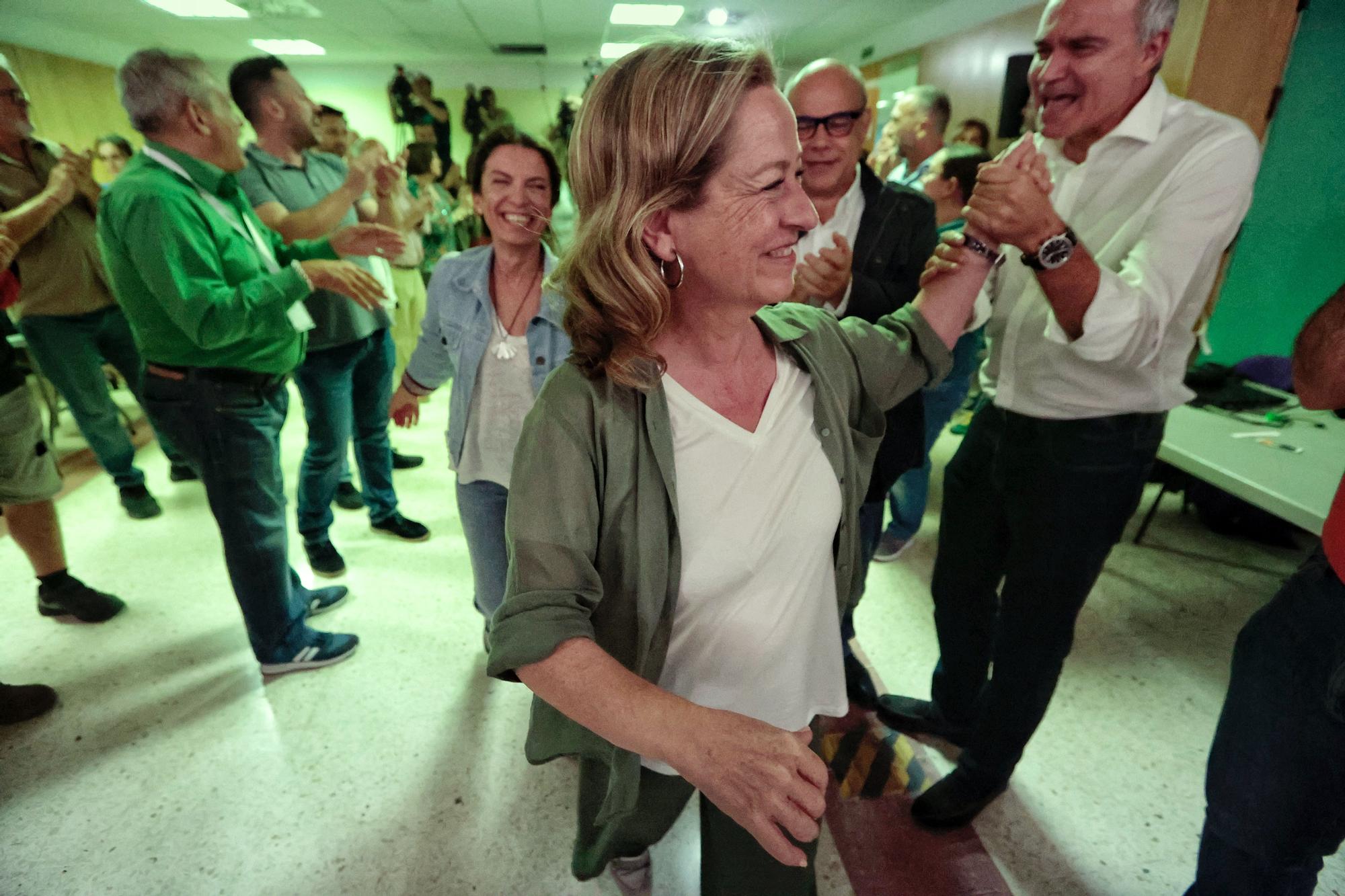 Noche electoral con Coalición Canaria