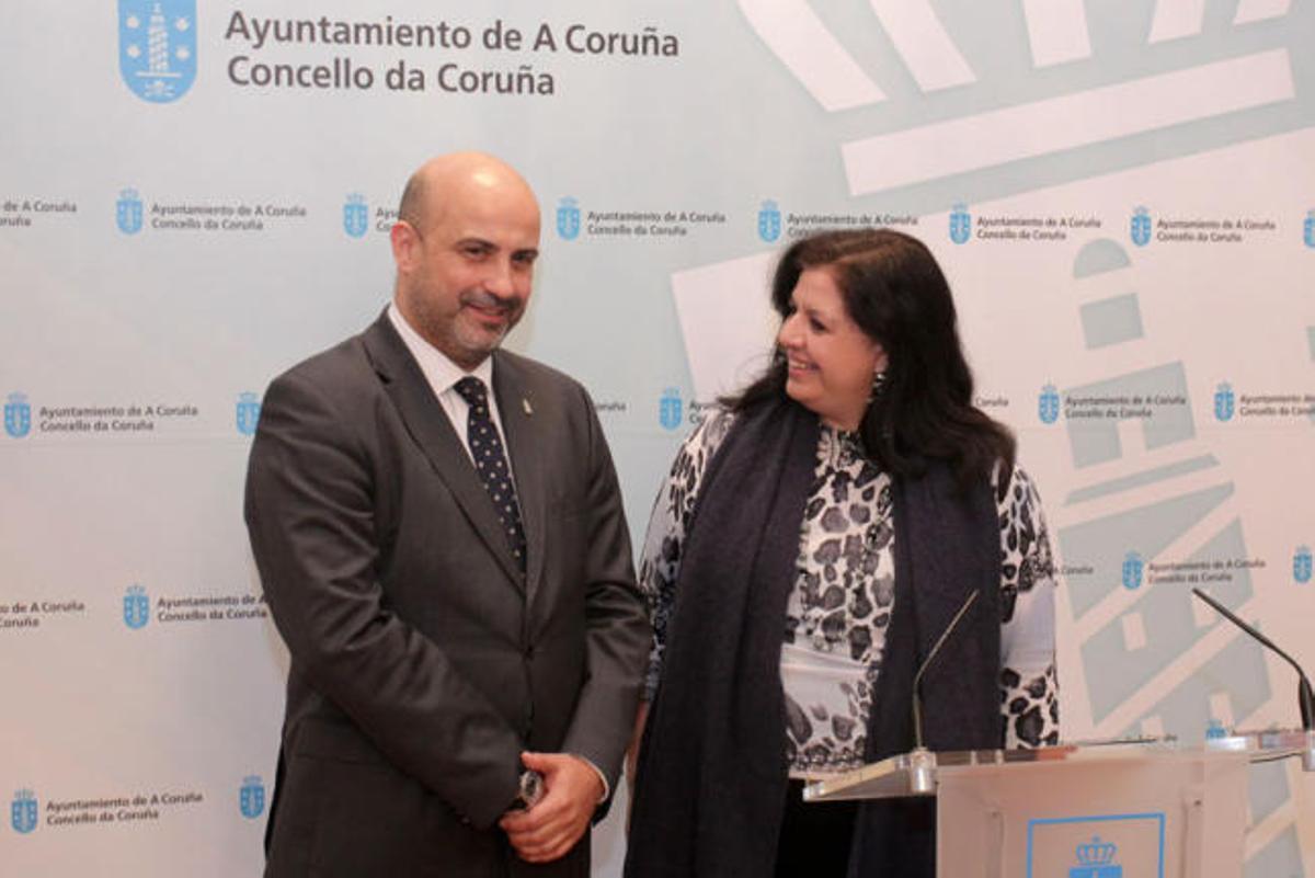 José Paz Gestoso y Luisa Cid.