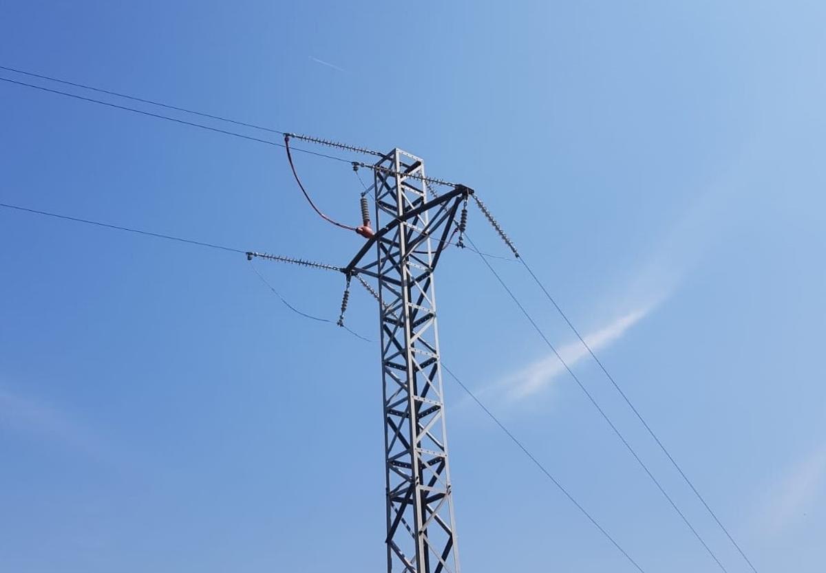 Una torre eléctrica de Endesa.