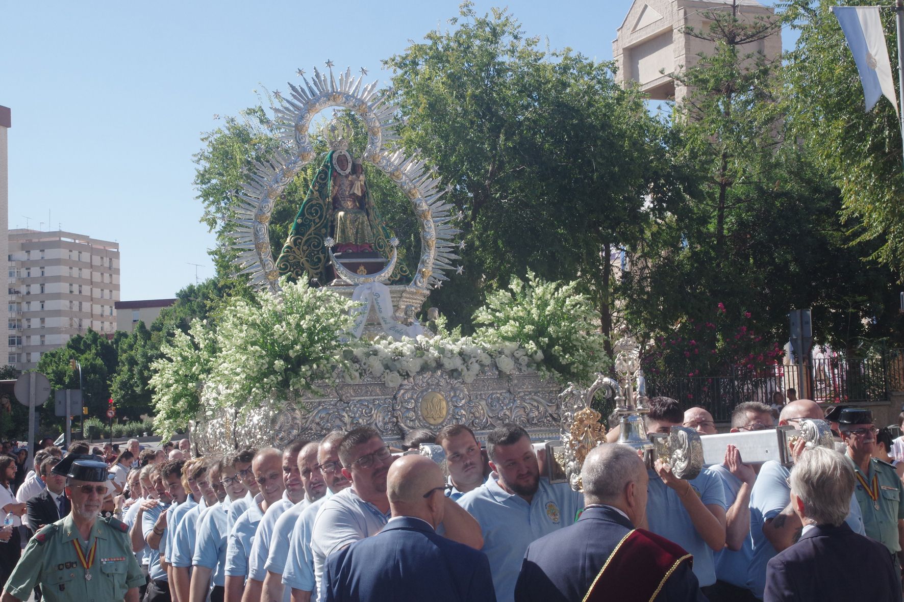 La Virgen de la Cabeza recorre las calles de La Palma