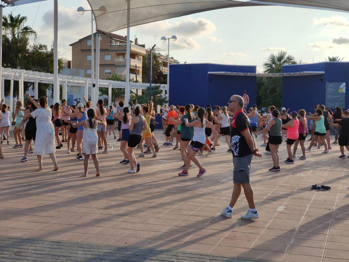 Una de las actividades en la plaza de los Pescadores.