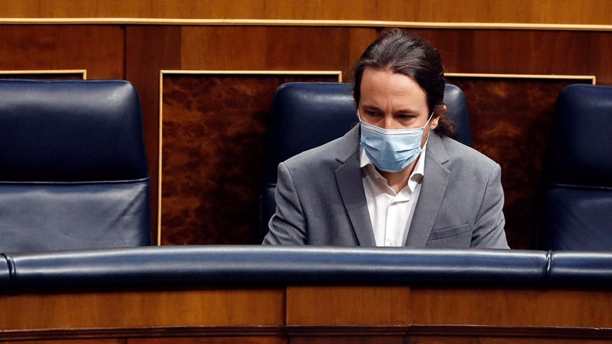 Pablo Iglesias, en el Congreso, el 13 de mayo