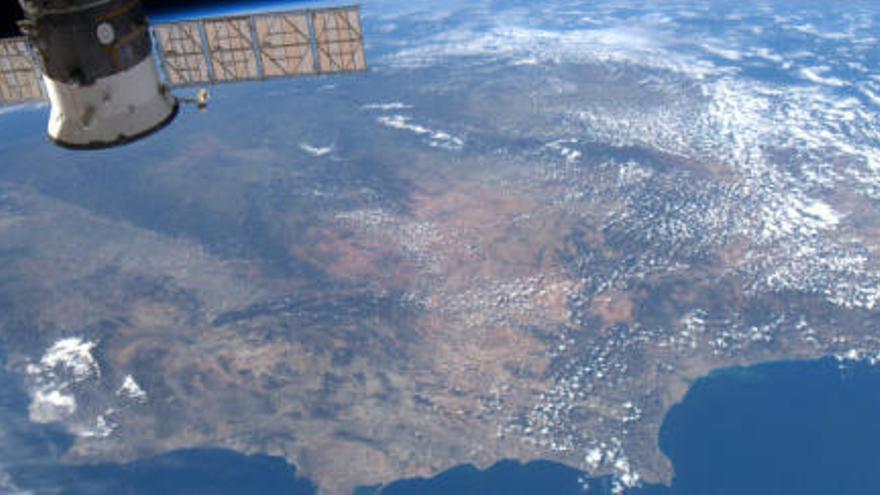 La costa valenciana, desde el espacio