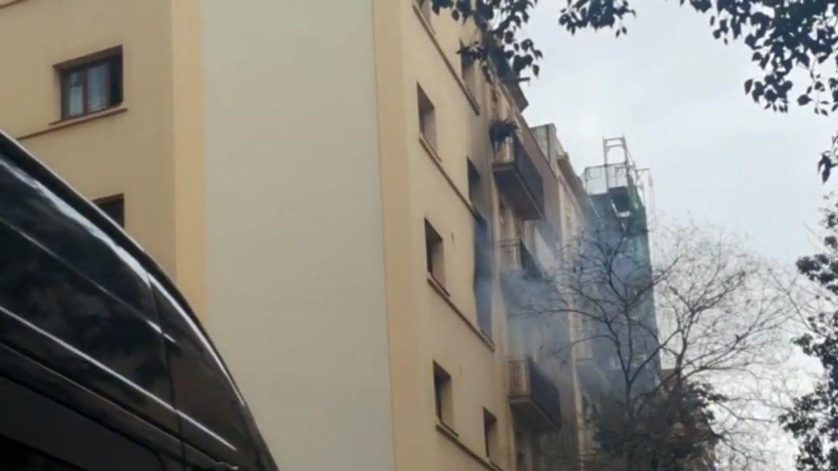 Incendio en el Hotel Coronado de Barcelona.