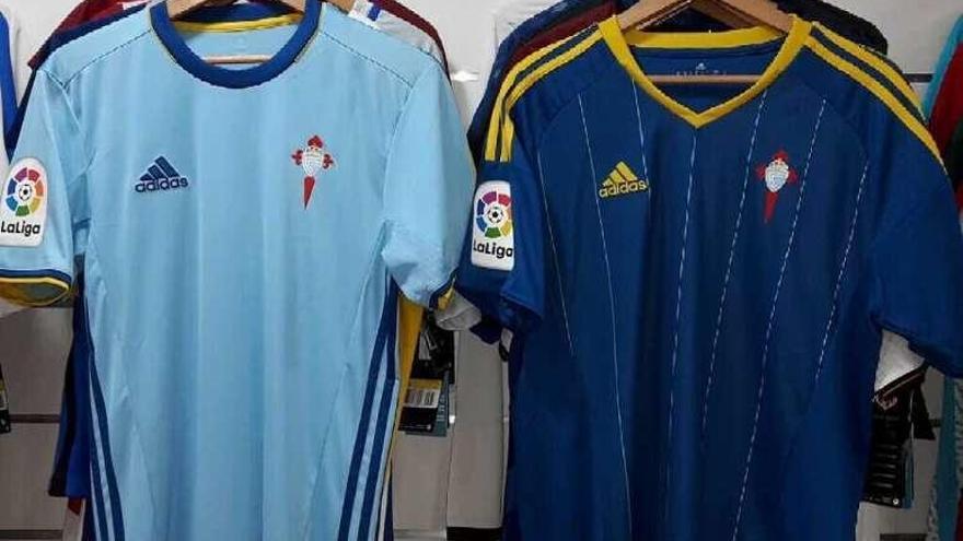 A escena la primera y la segunda equipación del Celta